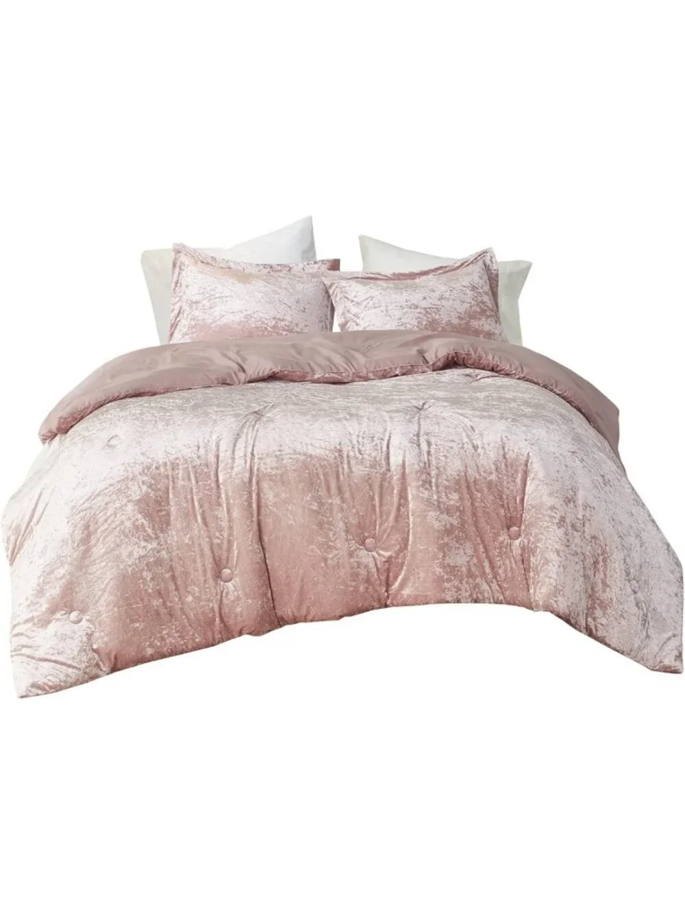 Luxe Velvet Comforter Set, Soft Brushed Microfiber, Cozy All-Season Bedding